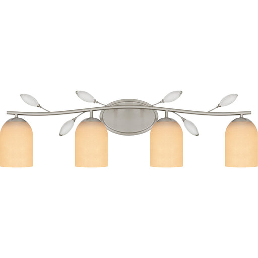 Myhouse Lighting Quoizel - ULY8634BN - Four Light Bath - Ulysses - Brushed Nickel