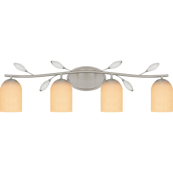 Myhouse Lighting Quoizel - ULY8634BN - Four Light Bath - Ulysses - Brushed Nickel