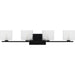 Myhouse Lighting Quoizel - WCP8604MBK - Four Light Bath - Westcap - Matte Black