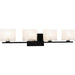 Myhouse Lighting Quoizel - WCP8604MBK - Four Light Bath - Westcap - Matte Black