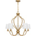 Myhouse Lighting Quoizel - WIL5027BWS - Five Light Chandelier - Wilkins - Brushed Weathered Brass