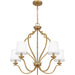 Myhouse Lighting Quoizel - WIL5027BWS - Five Light Chandelier - Wilkins - Brushed Weathered Brass