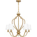 Myhouse Lighting Quoizel - WIL5027BWS - Five Light Chandelier - Wilkins - Brushed Weathered Brass