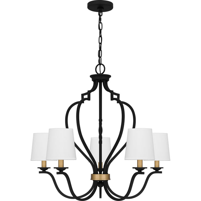 Myhouse Lighting Quoizel - WIL5027MBK - Five Light Chandelier - Wilkins - Matte Black