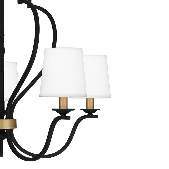 Myhouse Lighting Quoizel - WIL5027MBK - Five Light Chandelier - Wilkins - Matte Black