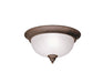 Myhouse Lighting Kichler - 8064TZ - Two Light Flush Mount - Dover - Tannery Bronze