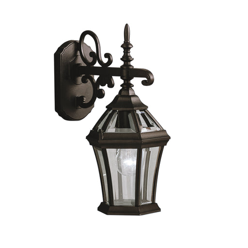 Myhouse Lighting Kichler - 9789BK - One Light Outdoor Wall Mount - Townhouse - Black