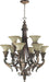 Myhouse Lighting Quorum - 6230-9-88 - Nine Light Chandelier - MADELEINE - Corsican Gold