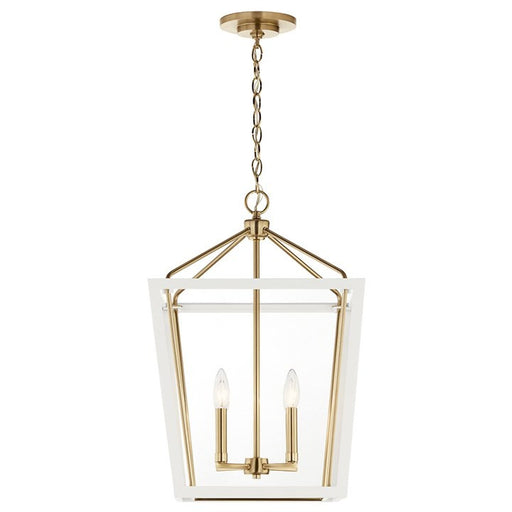 Myhouse Lighting Kichler - 52619CPZWH - Four Light Foyer Pendant - Delvin - Champagne Bronze