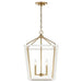 Myhouse Lighting Kichler - 52619CPZWH - Four Light Foyer Pendant - Delvin - Champagne Bronze