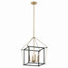 Myhouse Lighting Kichler - 52626CPZ - Four Light Foyer Pendant - Eisley - Champagne Bronze