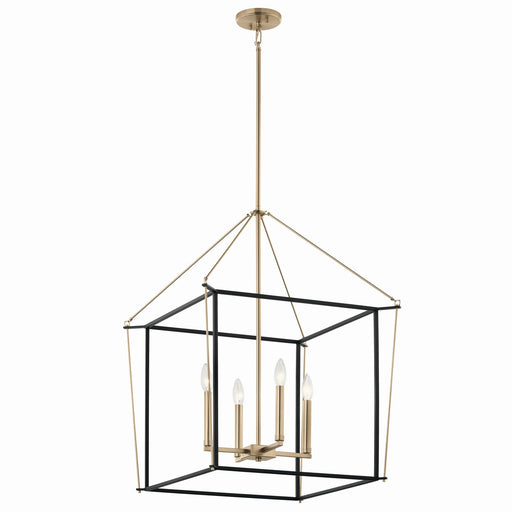 Myhouse Lighting Kichler - 52627CPZ - Four Light Foyer Pendant - Eisley - Champagne Bronze