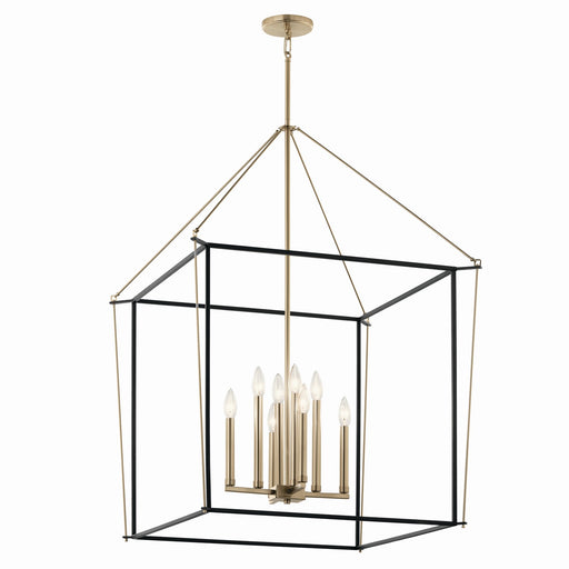 Myhouse Lighting Kichler - 52628CPZ - Eight Light Foyer Pendant - Eisley - Champagne Bronze