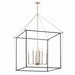 Myhouse Lighting Kichler - 52629PN - Eight Light Foyer Pendant - Eisley - Polished Nickel