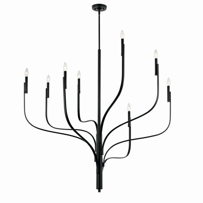 Myhouse Lighting Kichler - 52675BK - Eight Light Chandelier - Livadia - Black