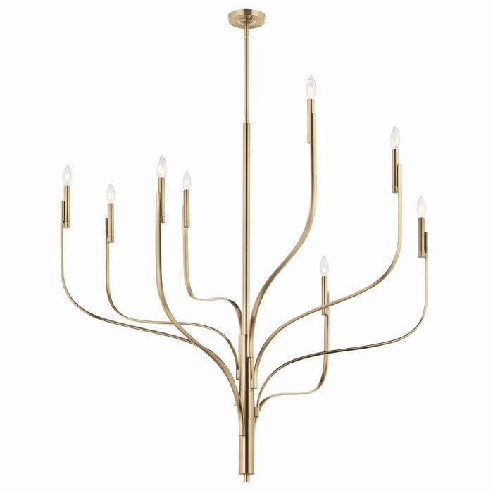 Myhouse Lighting Kichler - 52675CPZ - Eight Light Chandelier - Livadia - Champagne Bronze