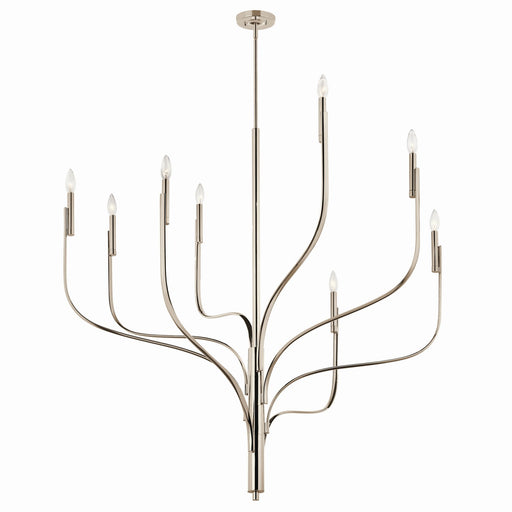 Myhouse Lighting Kichler - 52675PN - Eight Light Chandelier - Livadia - Polished Nickel