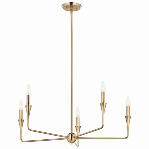 Myhouse Lighting Kichler - 52689CPZ - Five Light Chandelier - Alvaro - Champagne Bronze