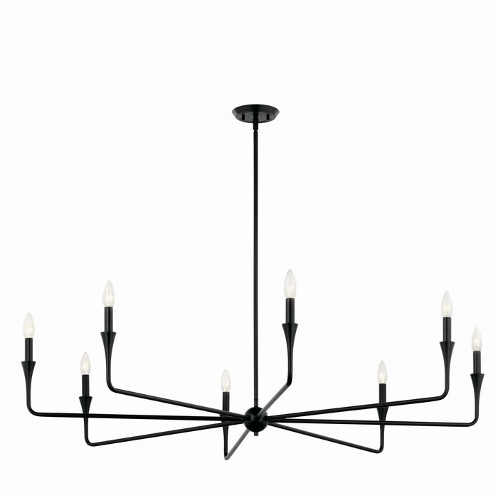 Myhouse Lighting Kichler - 52691BK - Eight Light Chandelier - Alvaro - Black