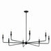 Myhouse Lighting Kichler - 52691BK - Eight Light Chandelier - Alvaro - Black