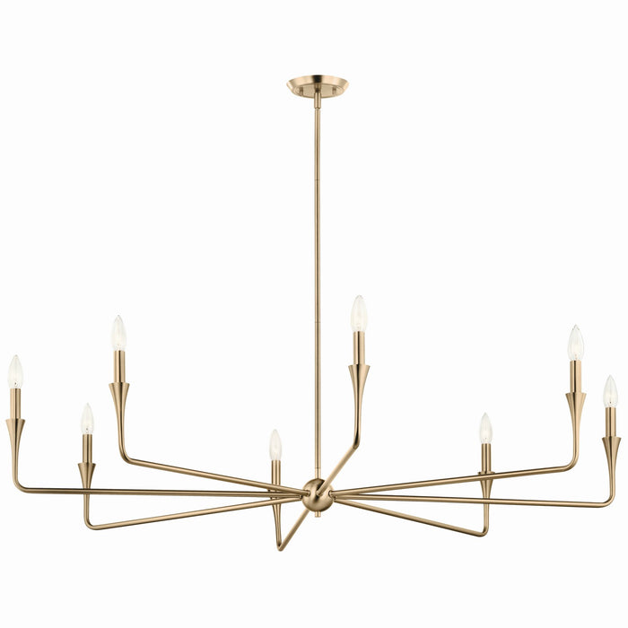 Myhouse Lighting Kichler - 52691CPZ - Eight Light Chandelier - Alvaro - Champagne Bronze