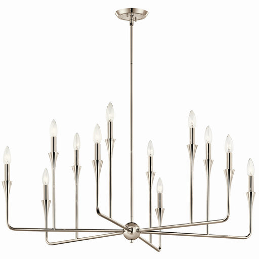 Myhouse Lighting Kichler - 52692PN - 12 Light Chandelier - Alvaro - Polished Nickel