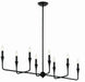 Myhouse Lighting Kichler - 52693BK - Eight Light Linear Chandelier - Alvaro - Black