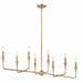 Myhouse Lighting Kichler - 52693CPZ - Eight Light Linear Chandelier - Alvaro - Champagne Bronze