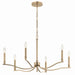 Myhouse Lighting Kichler - 52695CPZ - Six Light Chandelier - Malene - Champagne Bronze