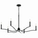 Myhouse Lighting Kichler - 52696BK - Six Light Chandelier - Malene - Black