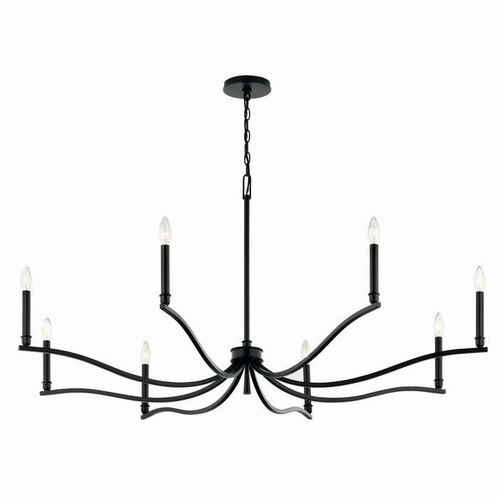 Myhouse Lighting Kichler - 52697BK - Eight Light Chandelier - Malene - Black