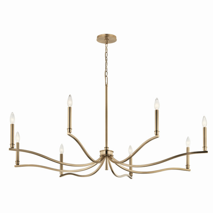 Myhouse Lighting Kichler - 52697CPZ - Eight Light Chandelier - Malene - Champagne Bronze