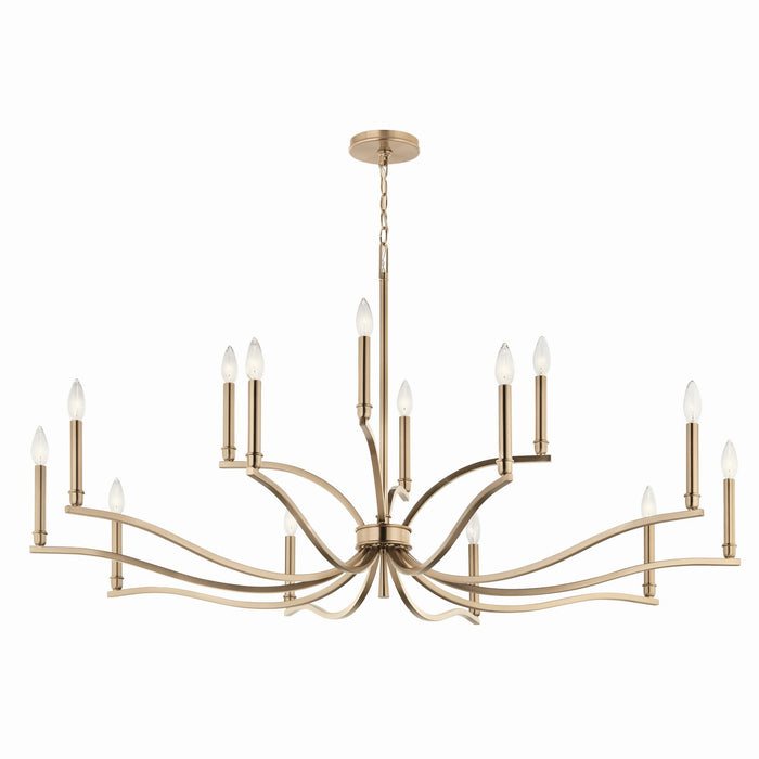 Myhouse Lighting Kichler - 52698CPZ - 14 Light Chandelier - Malene - Champagne Bronze