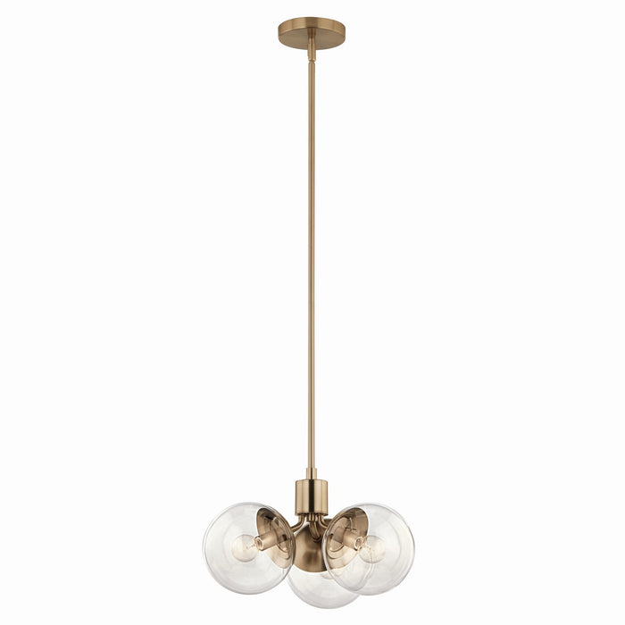 Myhouse Lighting Kichler - 52700CPZCLR - Three Light Chandelier - Silvarious - Champagne Bronze