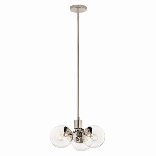 Myhouse Lighting Kichler - 52700PNCLR - Three Light Chandelier - Silvarious - Polished Nickel