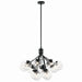 Myhouse Lighting Kichler - 52701BKCLR - 12 Light Chandelier Convertible - Silvarious - Black