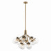 Myhouse Lighting Kichler - 52701CPZCLR - 12 Light Chandelier Convertible - Silvarious - Champagne Bronze