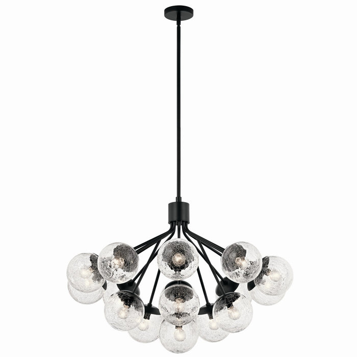 Myhouse Lighting Kichler - 52702BK - 16 Light Chandelier Convertible - Silvarious - Black