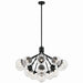 Myhouse Lighting Kichler - 52702BK - 16 Light Chandelier Convertible - Silvarious - Black