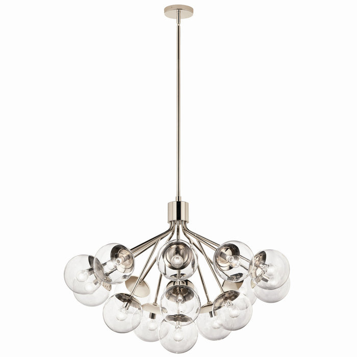 Myhouse Lighting Kichler - 52702PNCLR - 16 Light Chandelier Convertible - Silvarious - Polished Nickel