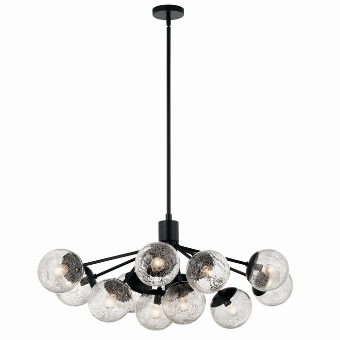 Myhouse Lighting Kichler - 52703BK - 12 Light Linear Chandelier Convertible - Silvarious - Black