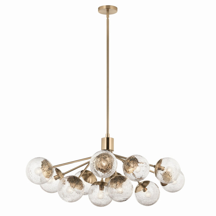 Myhouse Lighting Kichler - 52703CPZ - 12 Light Linear Chandelier Convertible - Silvarious - Champagne Bronze