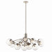 Myhouse Lighting Kichler - 52703PNCLR - 12 Light Linear Chandelier Convertible - Silvarious - Polished Nickel