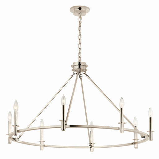 Myhouse Lighting Kichler - 52706PN - Eight Light Chandelier - Carrick - Polished Nickel