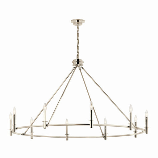 Myhouse Lighting Kichler - 52707PN - Ten Light Chandelier - Carrick - Polished Nickel