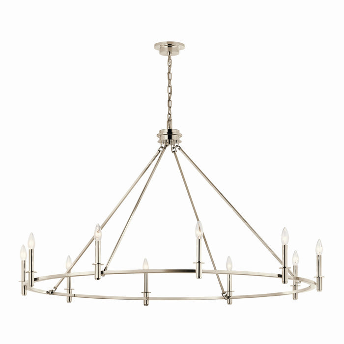 Myhouse Lighting Kichler - 52707PN - Ten Light Chandelier - Carrick - Polished Nickel