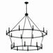 Myhouse Lighting Kichler - 52708BK - 18 Light Chandelier - Carrick - Black