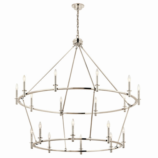 Myhouse Lighting Kichler - 52708PN - 18 Light Chandelier - Carrick - Polished Nickel