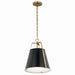 Myhouse Lighting Kichler - 52710BK - One Light Pendant - Etcher - Black