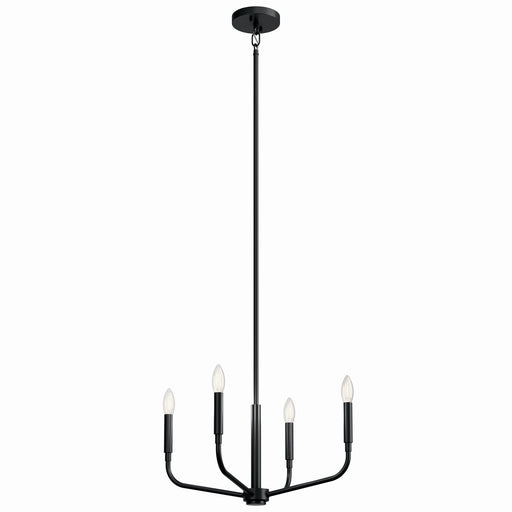 Myhouse Lighting Kichler - 52716BK - Four Light Chandelier/Semi Flush Mount - Madden - Black